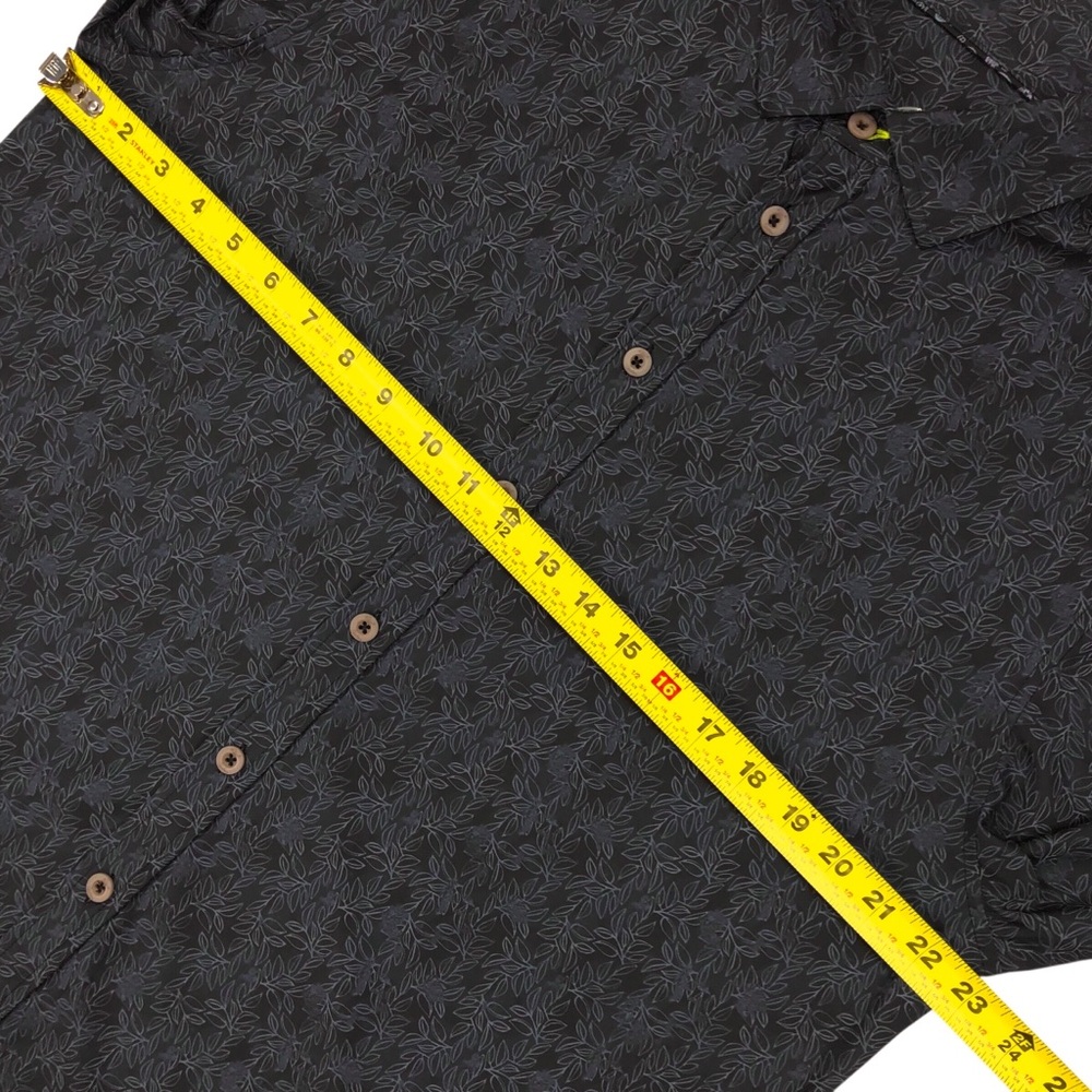 Robert Graham Gray UV Protection Stretch Long Sleeve Shirt Size L Classic Fit - Picture 9 of 11